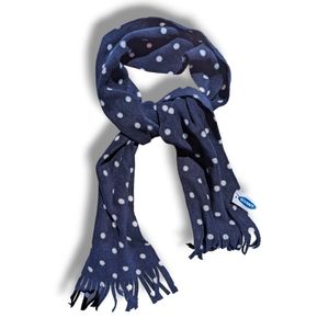 Old Navy Girls Blue w/ White Polka Dots Scarf